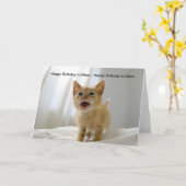 Carte Joyeux Anniversaire à ma mère (Fleur jaune)