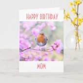 CARTE *JOYEUX ANNIVERSAIRE* À MA **MÈRE** (Fleur jaune)