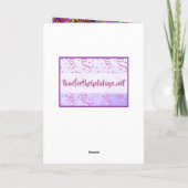 Carte Joyeux anniversaire à ma merveilleuse soeur (Dos)