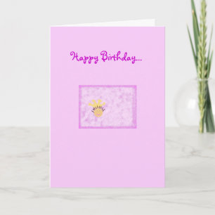 Carte Joyeux anniversaire à ma petite princesse