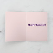 Carte Joyeux anniversaire à ma salutation lesbienne (Intérieur)