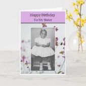 Carte Joyeux anniversaire à ma soeur (Fleur jaune)