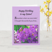 Carte Joyeux anniversaire à ma soeur ! (Fleur jaune)