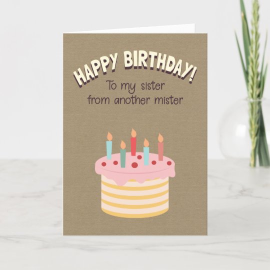 Carte Joyeux Anniversaire A Ma Soeur D Un Autre Ministre Zazzle Be