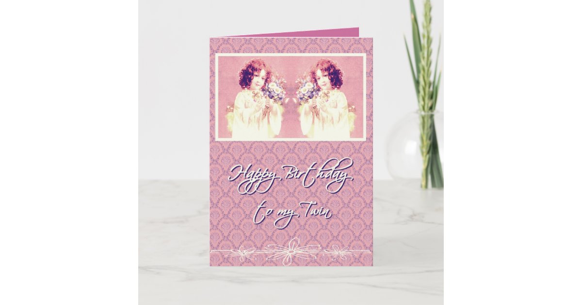 Carte Joyeux Anniversaire A Ma Soeur Jumelle Zazzle Be