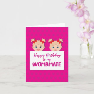 Carte Joyeux Anniversaire à Ma Soeur Jumelle Mon Co-Jume