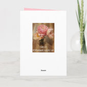 Carte Joyeux anniversaire à ma soeur Pink Peonies (Dos)