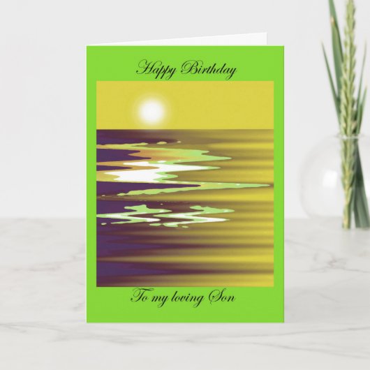 Carte joyeux anniversaire à mon cheason affectueux de (Devant)