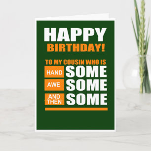 Carte Joyeux anniversaire à mon cousin