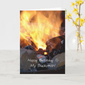 Carte Joyeux anniversaire à mon forgeron (Fleur jaune)