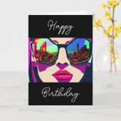 Carte Joyeux anniversaire à mon Humain Favori (Fleur jaune)