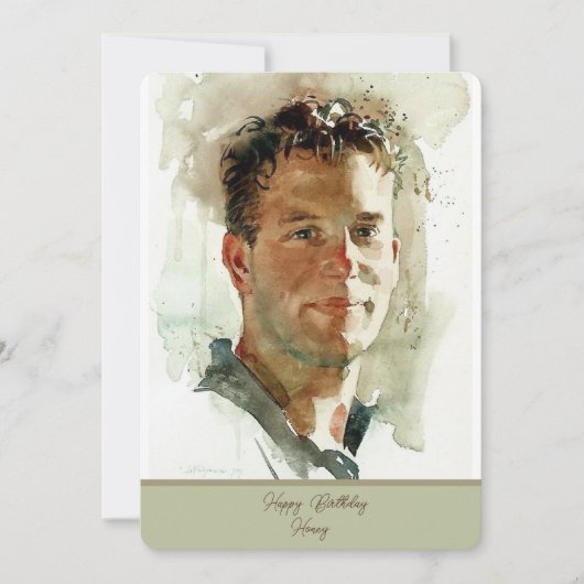 Carte Joyeux Anniversaire À Mon Mari (Devant)