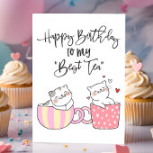 Carte Joyeux Anniversaire À Mon Meilleur Thé | Ami Anniv