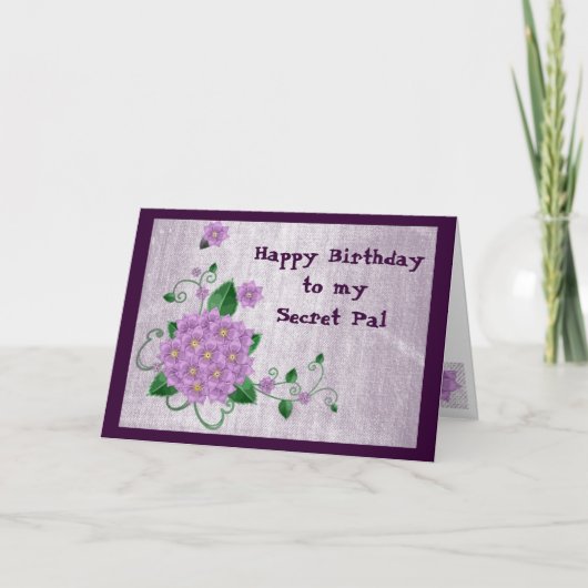 Carte Joyeux anniversaire à mon Pal Secret (Devant)