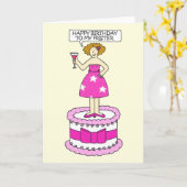 Carte Joyeux Anniversaire à mon potier  (Fleur jaune)