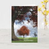 Carte Joyeux Anniversaire "À Notre Pasteur" (Fleur jaune)