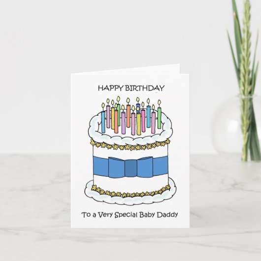 Carte Joyeux anniversaire à papa bébé (Devant)