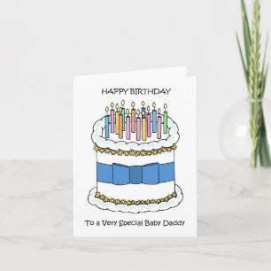 Carte Joyeux anniversaire à papa bébé