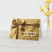 Carte Joyeux anniversaire à Polish (Fleur jaune)