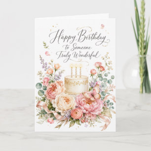 Carte Joyeux Anniversaire à quelqu'un de vraiment mervei