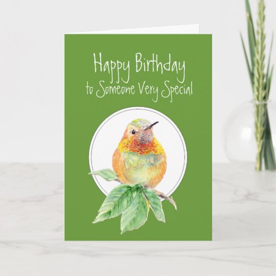 Carte Joyeux Anniversaire A Quelqu Un Special Colibri Zazzle Be