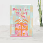 Carte Joyeux Anniversaire À Toi Cadeau (Devant)