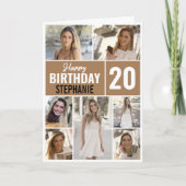 Carte Joyeux anniversaire à tout âge Photo | Collage (Devant)