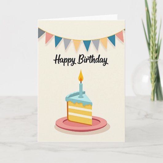 Carte Joyeux Anniversaire à Trancher (Devant)