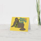 Carte Joyeux anniversaire à Uke Hawaiian Mok Seal Ukulel (Devant)