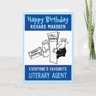 Carte Joyeux Anniversaire à un Agent Littéraire