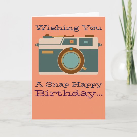 Carte Joyeux Anniversaire A Un Amateur De Photographie Zazzle Be