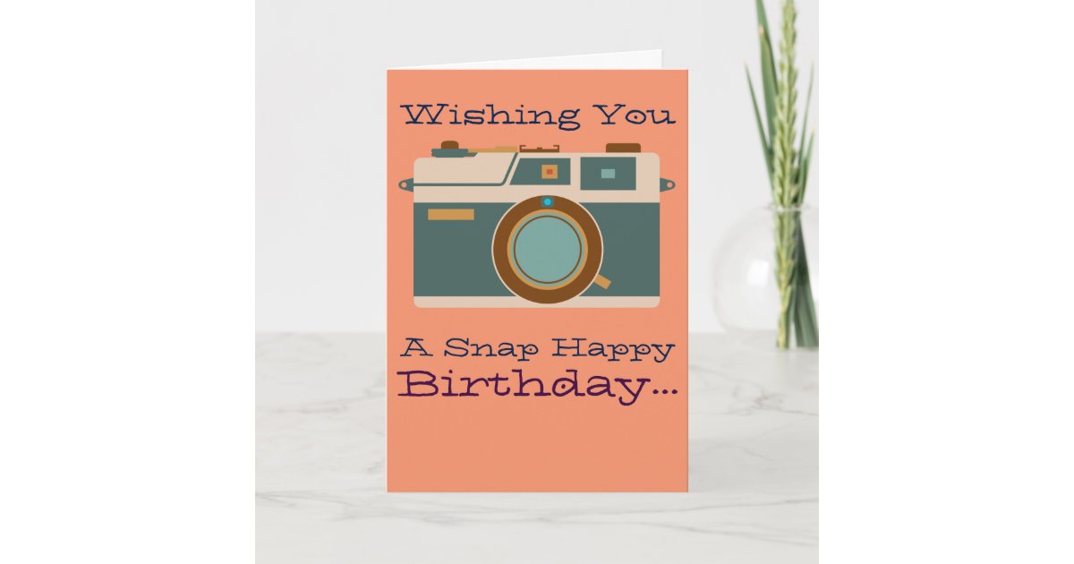 Carte Joyeux Anniversaire A Un Amateur De Photographie Zazzle Be