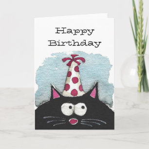 Carte Joyeux anniversaire à un amoureux des chats