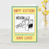 Carte Joyeux anniversaire à un auteur de livres (Fleur jaune)