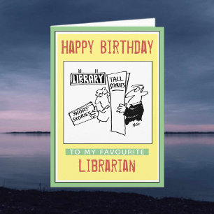 Carte Joyeux anniversaire à un bibliothécaire