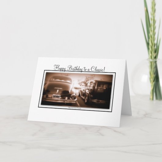 Carte Joyeux anniversaire à un classique (Devant)