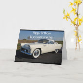 CARTE "JOYEUX ANNIVERSAIRE" À UN FRÈRE "CLASSIQUE" (Fleur jaune)