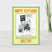 Carte Joyeux anniversaire à un médecin (Devant)