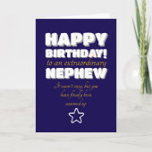 Carte Joyeux anniversaire à un neveu préféré (Devant)