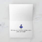 Carte Joyeux anniversaire à un oiseau rare - Cartoon Bir (Intérieur)