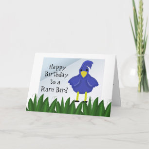 Carte Joyeux Anniversaire à un Oiseau Rare - Oiseau de D