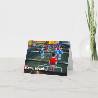 Carte Joyeux anniversaire à un passioné du football