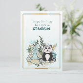 Carte Joyeux Anniversaire à un Petit-Fils Spécial (Debout devant)