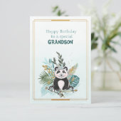 Carte Joyeux Anniversaire à un Petit-Fils Spécial (Debout devant)