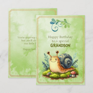 Carte Joyeux Anniversaire à un Petit-Fils Spécial 