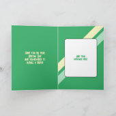 Carte Joyeux anniversaire à un petit-fils spécial vert n (Intérieur)