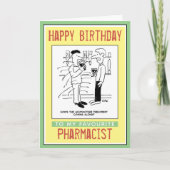 Carte Joyeux anniversaire à un pharmacien (Devant)