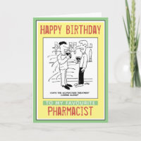 Joyeux anniversaire à un pharmacien
