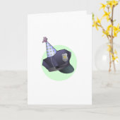Carte Joyeux anniversaire à un policier (Fleur jaune)