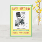 Carte Joyeux anniversaire à un professionnel Médicale (Fleur jaune)